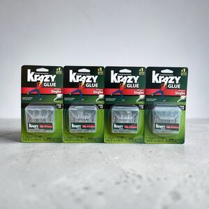 Krazy Glue KG582 All Purpose Singles (4-.5g Tubes) Lot Of 4 Packs Krazy Strong